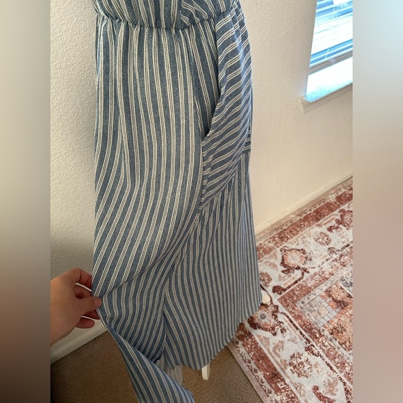 Ella Mara Chic Striped V-Neck Maxi Dress size S - Picture 5 of 12